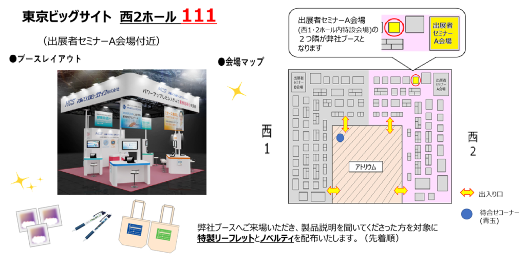 ホスピタルショウ2025ブース案内図